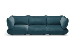 Sumo Sofa Grand Velvet Petrol Modulaire binnenbank, 301x108x90 cm