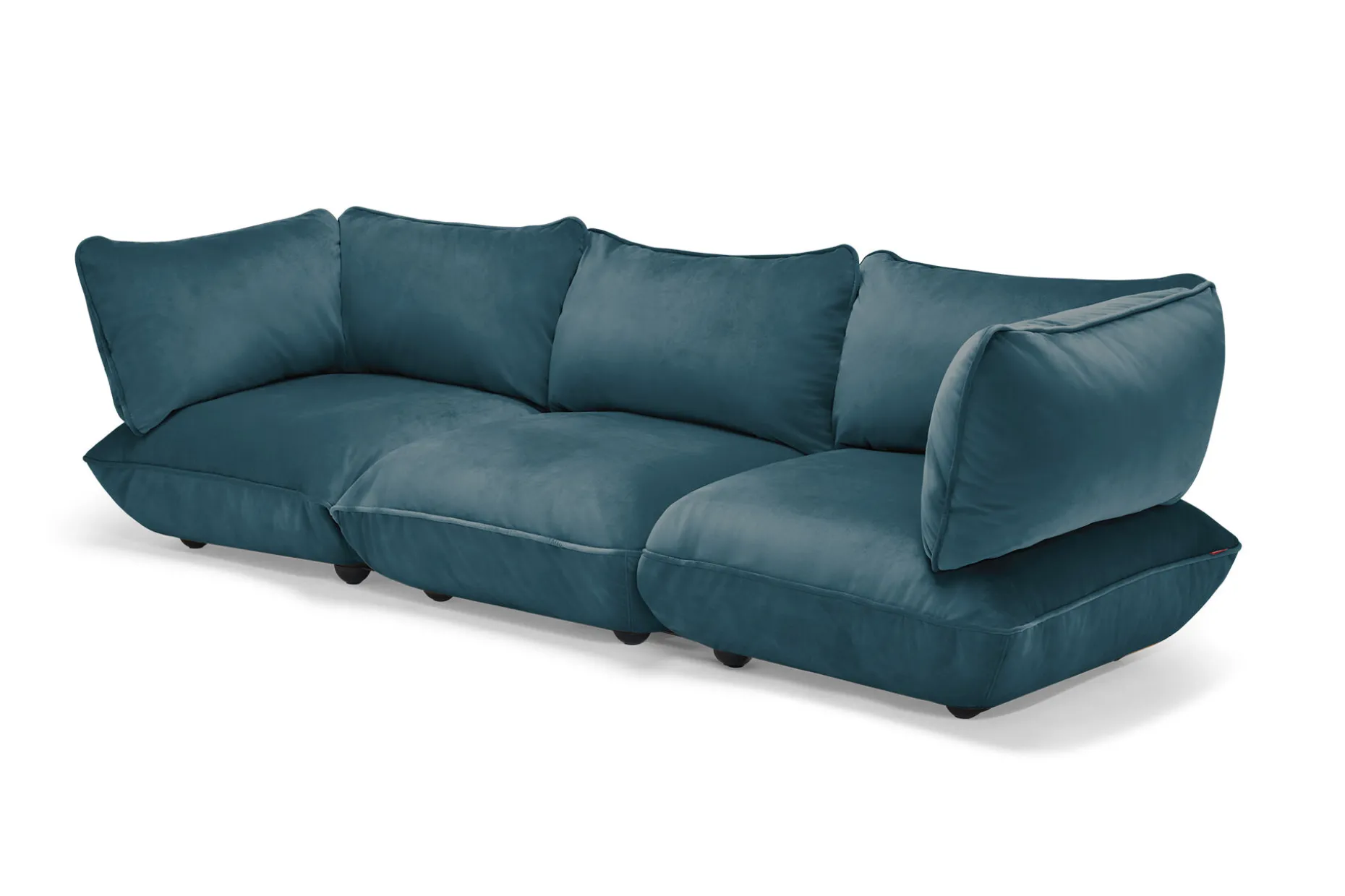 Sumo Sofa Grand Velvet Petrol Modulaire binnenbank, 301x108x90 cm
