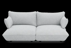 Sumo Sofa Medium Boucle Light Grey Melange Modulaire binnenbank, 210.5x108x90 cm