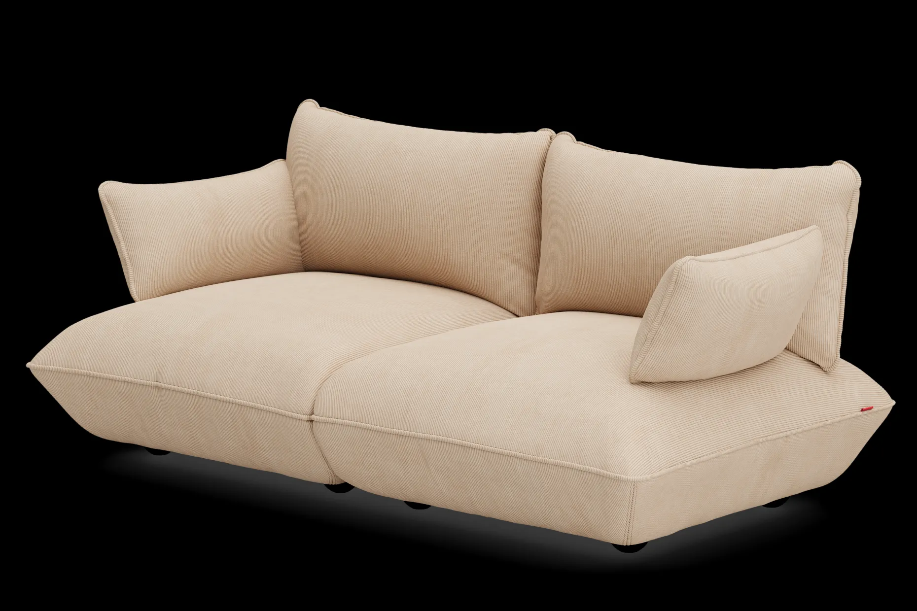 Sumo Sofa Medium Cord Beige Modulaire binnenbank, 210.5x108x90 cm
