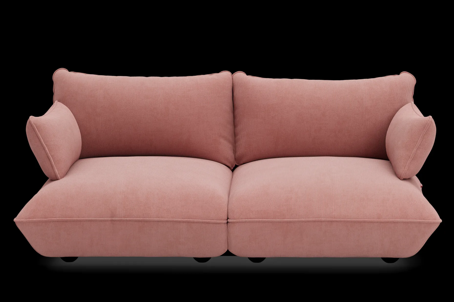 Sumo Sofa Medium Cord Soft Pink Modulaire binnenbank, 210.5x108x90 cm