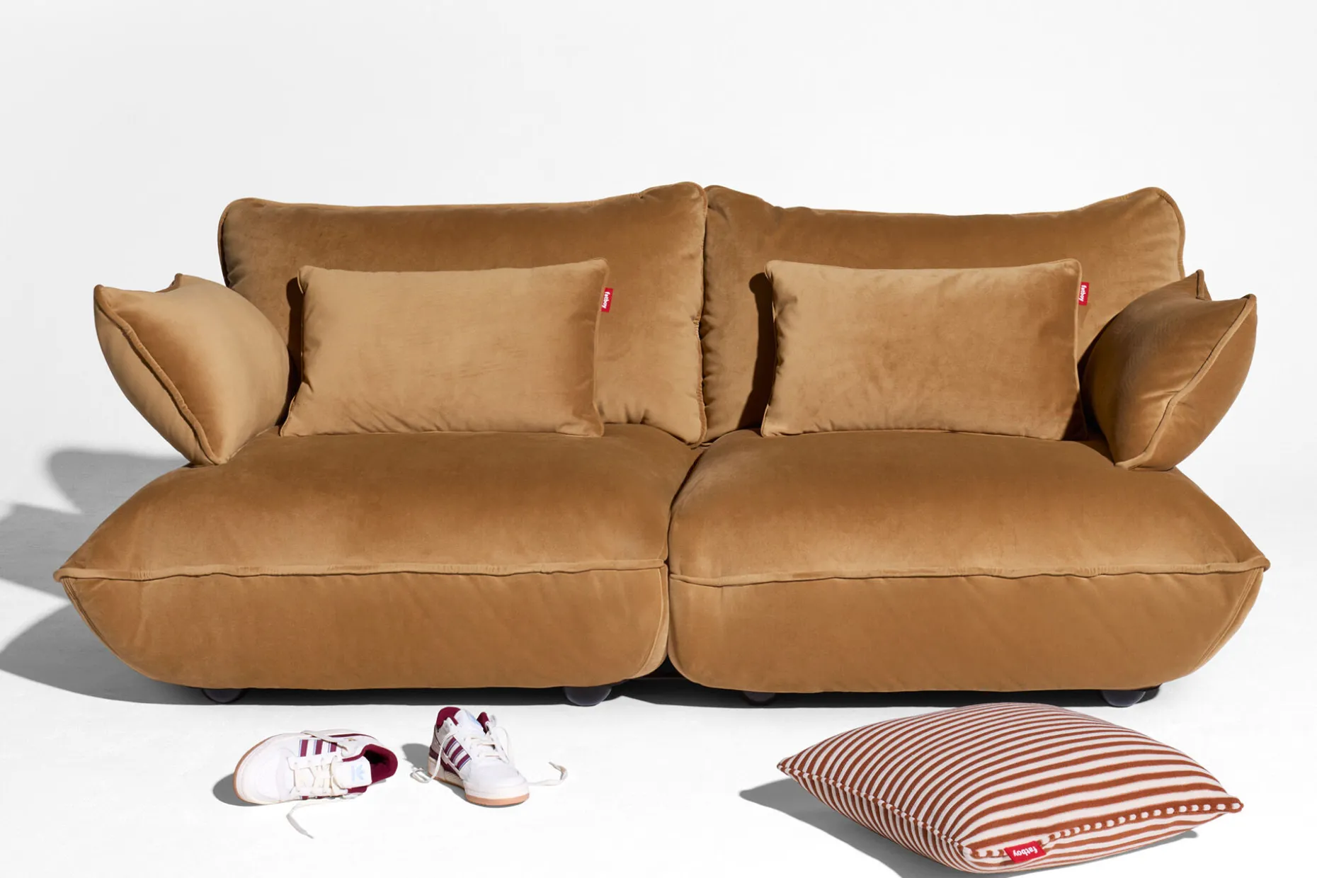 Sumo Sofa Medium Velvet Almond Modulaire binnenbank, 210.5x108x90 cm