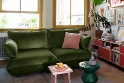 Sumo Sofa Medium Velvet Deep Green Modulaire binnenbank, 210.5x108x90 cm