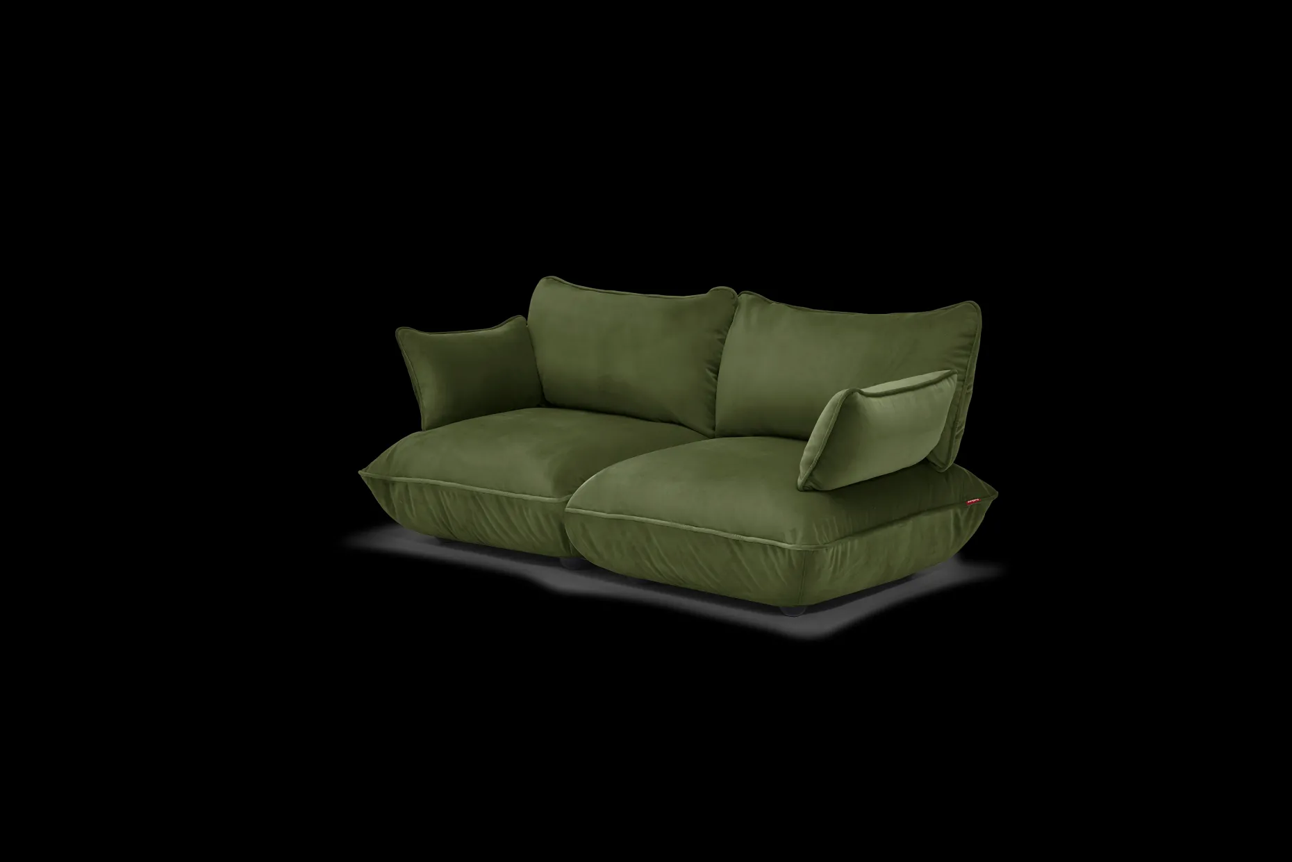 Sumo Sofa Medium Velvet Deep Green Modulaire binnenbank, 210.5x108x90 cm