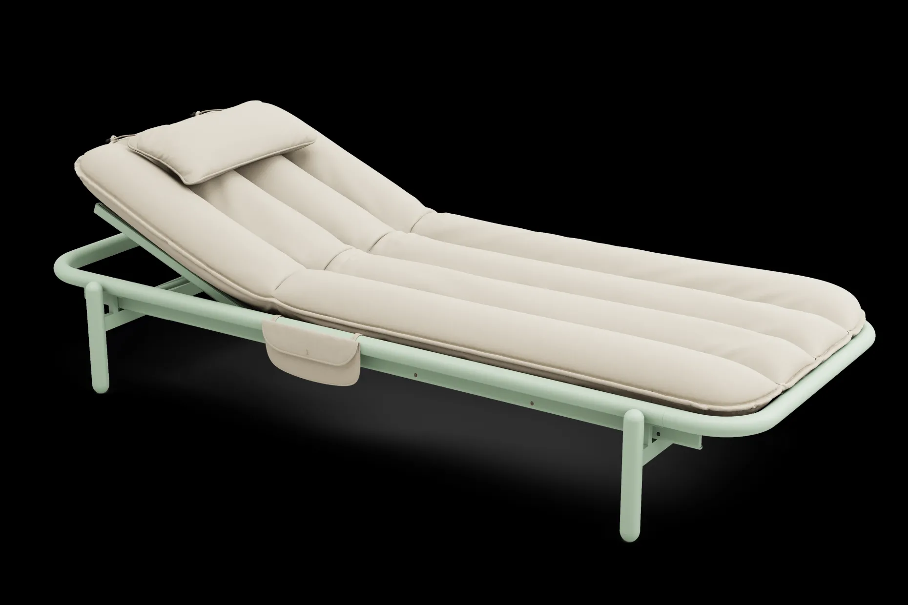 Sunbun Daybed Loungebed, beige, 212x97x39 cm