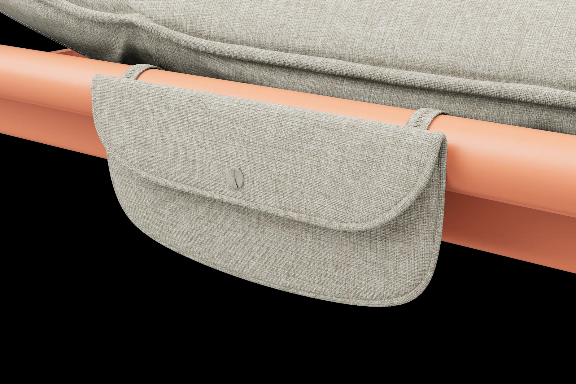 Sunbun Daybed Loungebed, bruin, 212x97x39 cm