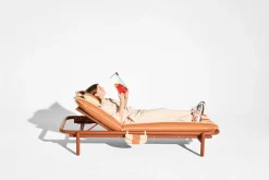Sunbun Daybed Loungebed, beige, 212x97x39 cm