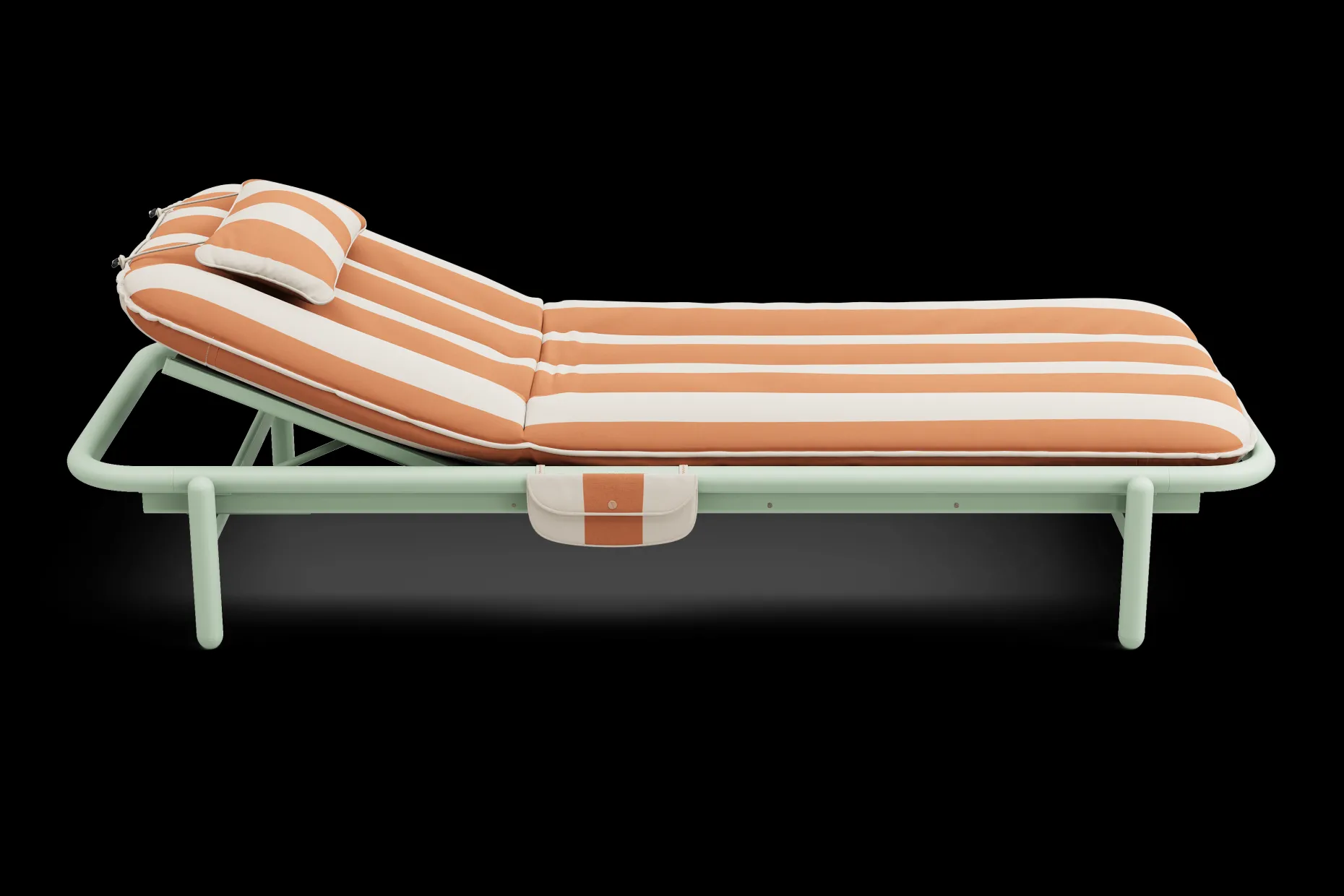 Sunbun Daybed Loungebed, oranje, 212x97x39 cm