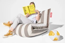 the BonBaron Outdoor Loungestoel voor buiten, bruin, 120x120x75 cm