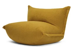 the BonBaron Sherpa Loungestoel, goud, 120x120x75 cm