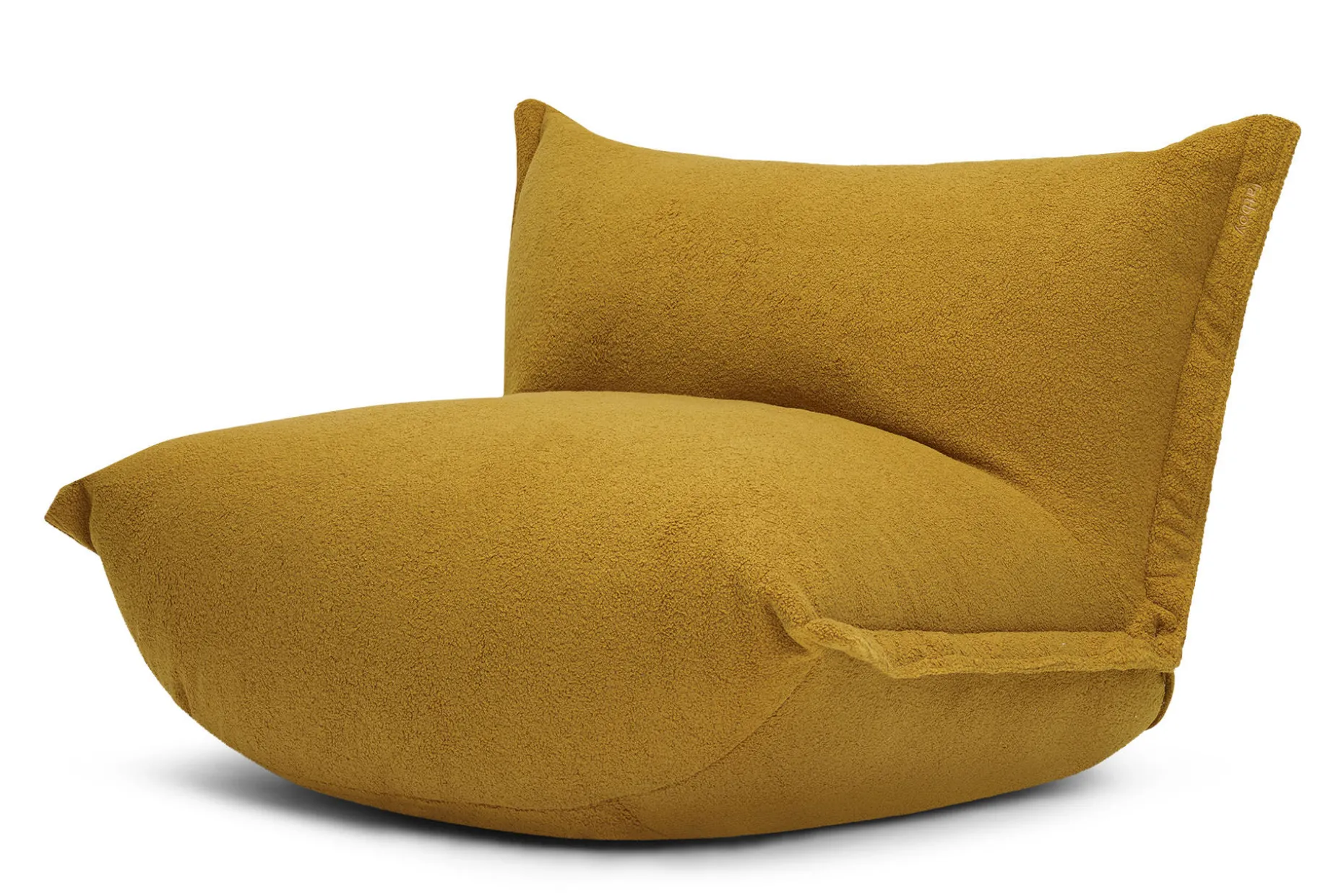 the BonBaron Sherpa Loungestoel, goud, 120x120x75 cm