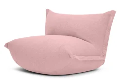 the BonBaron Sherpa Loungestoel, roze, 120x120x75 cm