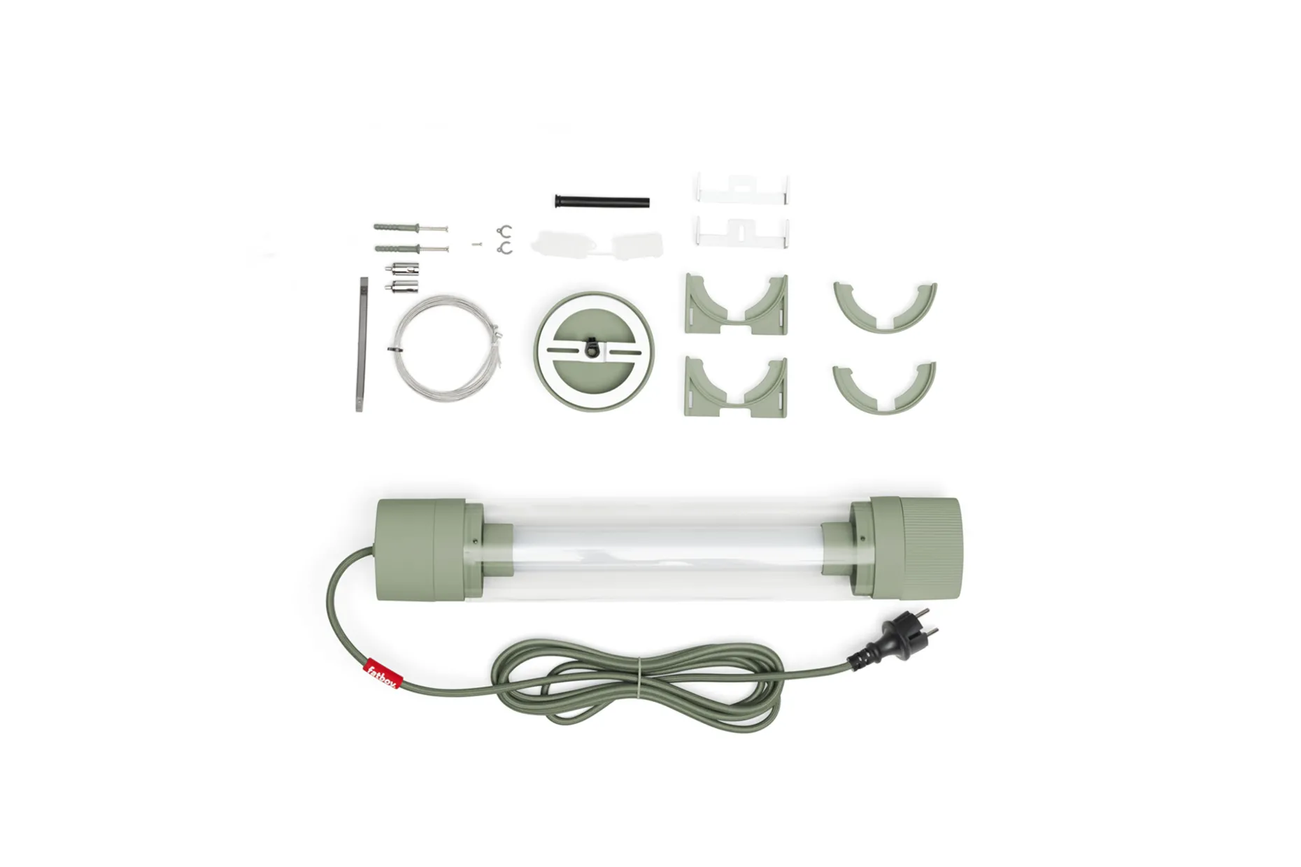 Tjoep Small Hanglamp, groen, 9x50x9 cm