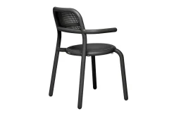Toní Armchair Tuinstoel met armleuning, zwart, 59.5x54.5x80.5 cm