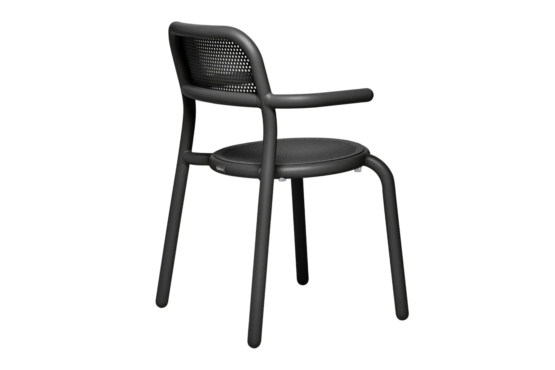 Toní Armchair Tuinstoel met armleuning, zwart, 59.5x54.5x80.5 cm