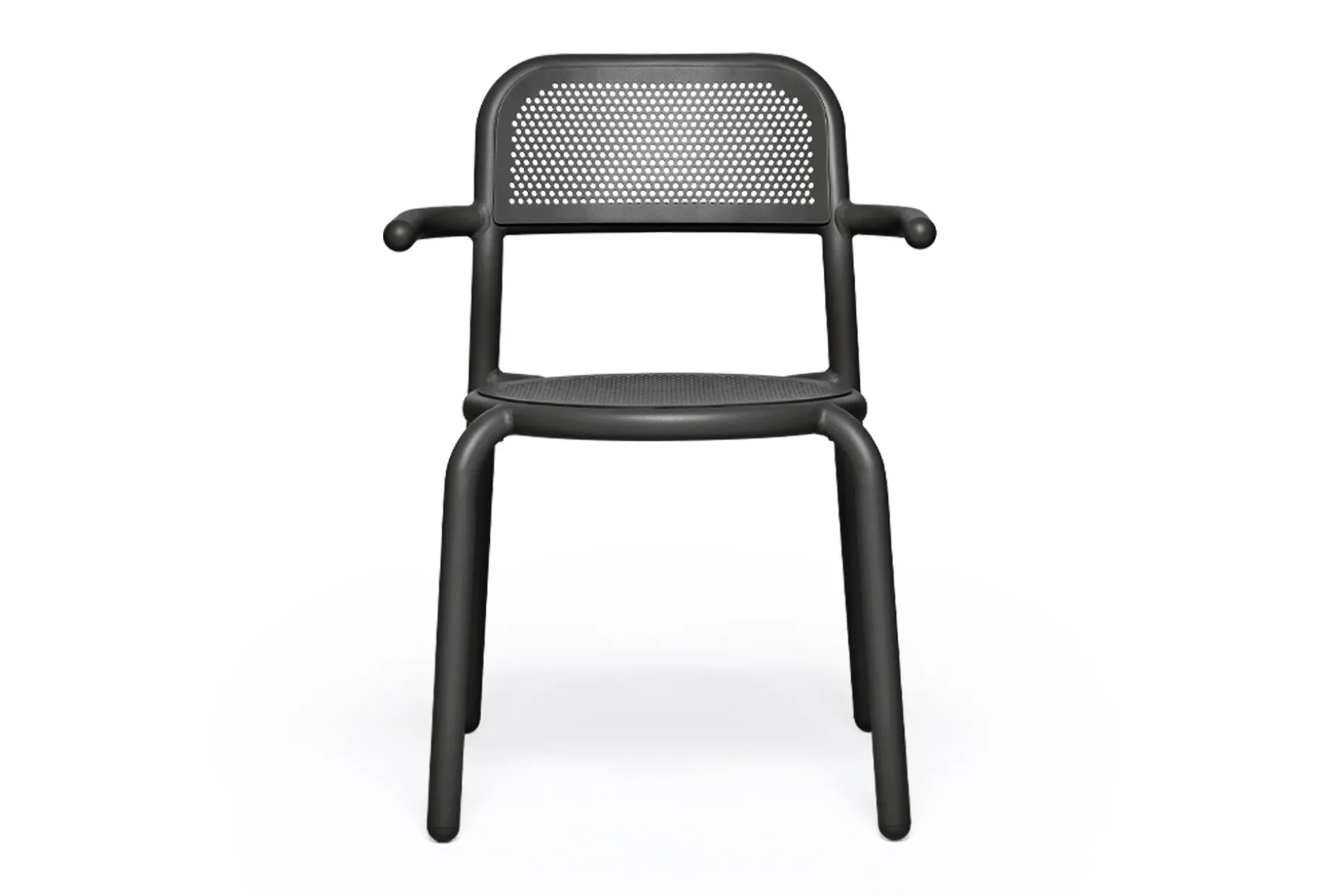Toní Armchair Tuinstoel met armleuning, zwart, 59.5x54.5x80.5 cm