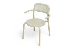 Toní Armchair Tuinstoel met armleuning, beige, 59.5x54.5x80.5 cm