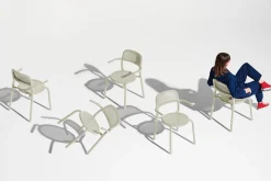 Toní Armchair Tuinstoel met armleuning, beige, 59.5x54.5x80.5 cm