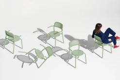 Toní Armchair Tuinstoel met armleuning, groen, 59.5x54.5x80.5 cm