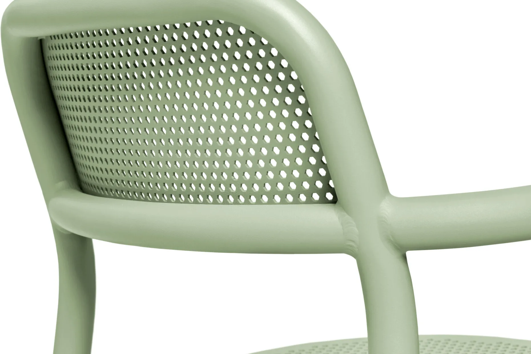 Toní Armchair Tuinstoel met armleuning, groen, 59.5x54.5x80.5 cm