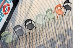 Toní Armchair Tuinstoel met armleuning, groen, 59.5x54.5x80.5 cm