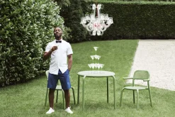 Toní Armchair Tuinstoel met armleuning, groen, 59.5x54.5x80.5 cm
