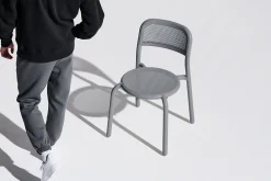 Toní Chair Tuinstoel, grijs, 51.5x54.5x80.5 cm