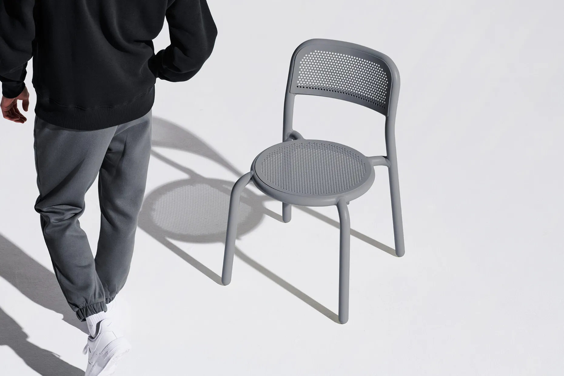 Toní Chair Tuinstoel, grijs, 51.5x54.5x80.5 cm