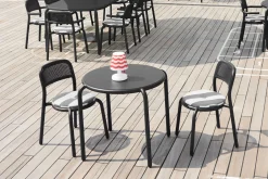 Toní Chair Tuinstoel, zwart, 51.5x54.5x80.5 cm