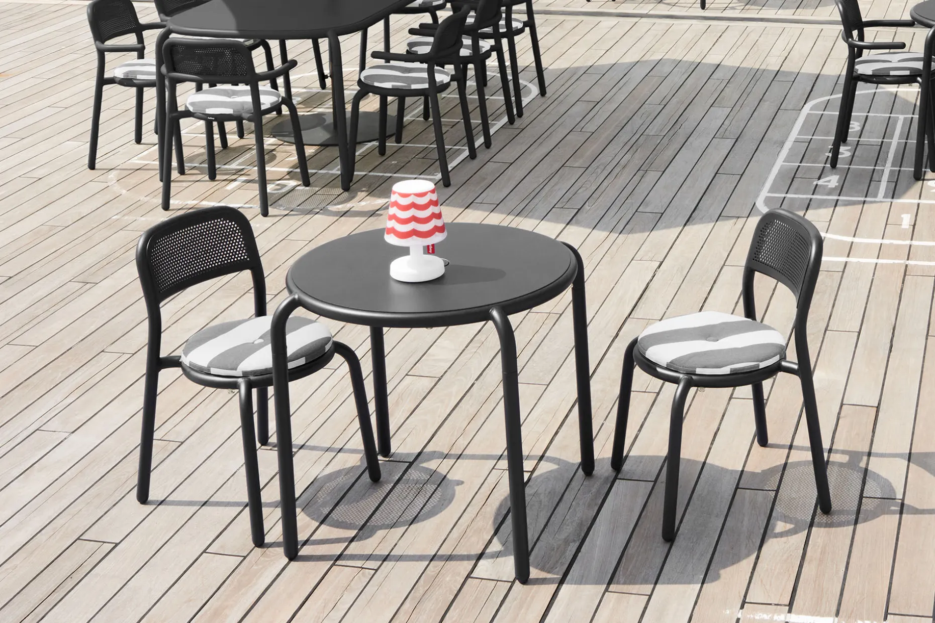 Toní Chair Tuinstoel, zwart, 51.5x54.5x80.5 cm