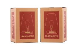 Transloetje Draadloze tafellamp, bruin, 16x16x22.5 cm
